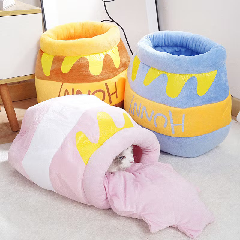 Honey Pot Cat Cave Bed