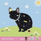 Popping Puppy Wall Clock
