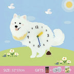 Popping Puppy Wall Clock