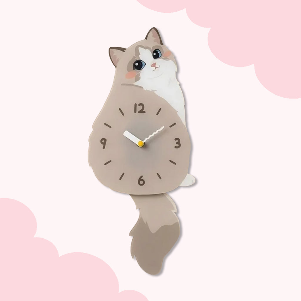 Ragdoll Cat Wall Clock