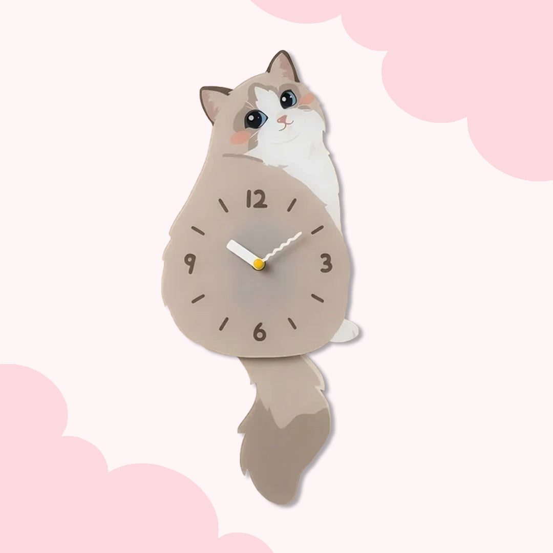 Ragdoll Cat Wall Clock