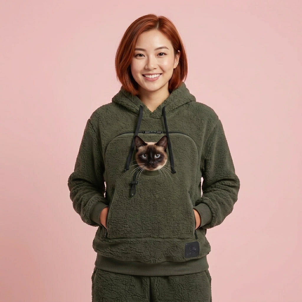 PawsMana™ Hoodie with Pet Tote Carrier
