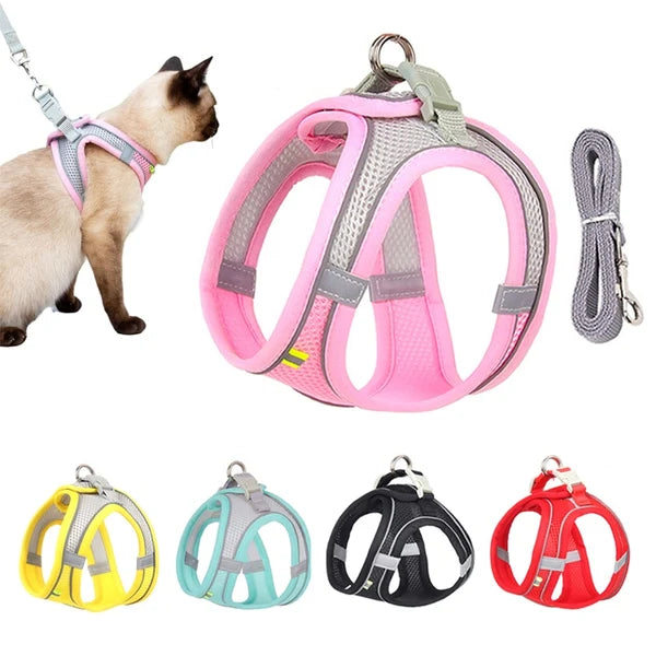 Cat Harness with Leash Set