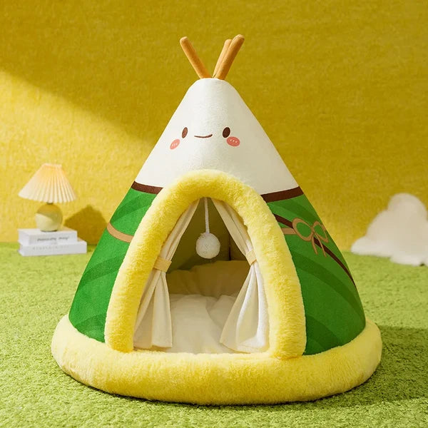 Cozy Pet Plush Tent Bed