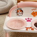 Double Bowl Pet Feeding Table