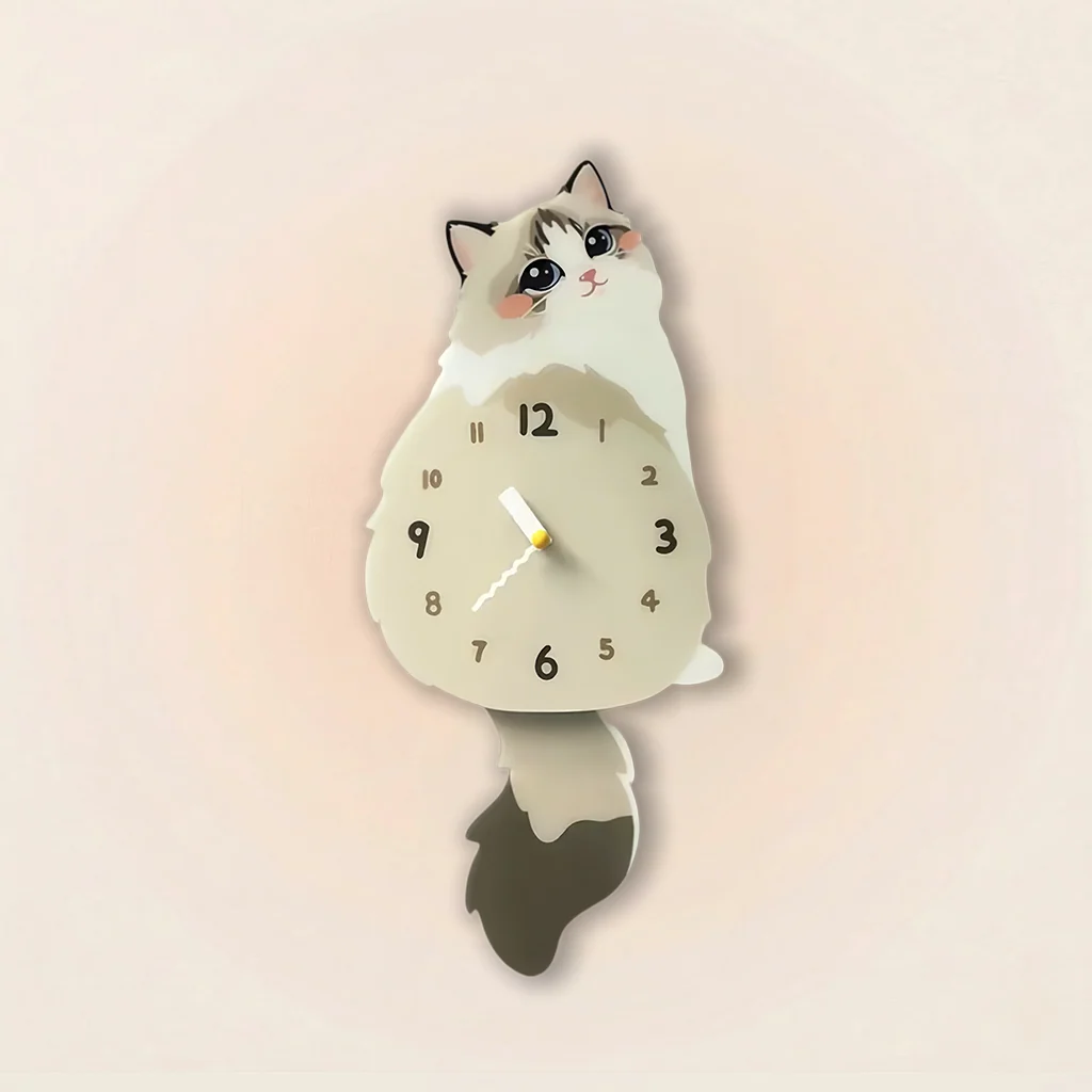 Ragdoll Cat Wall Clock