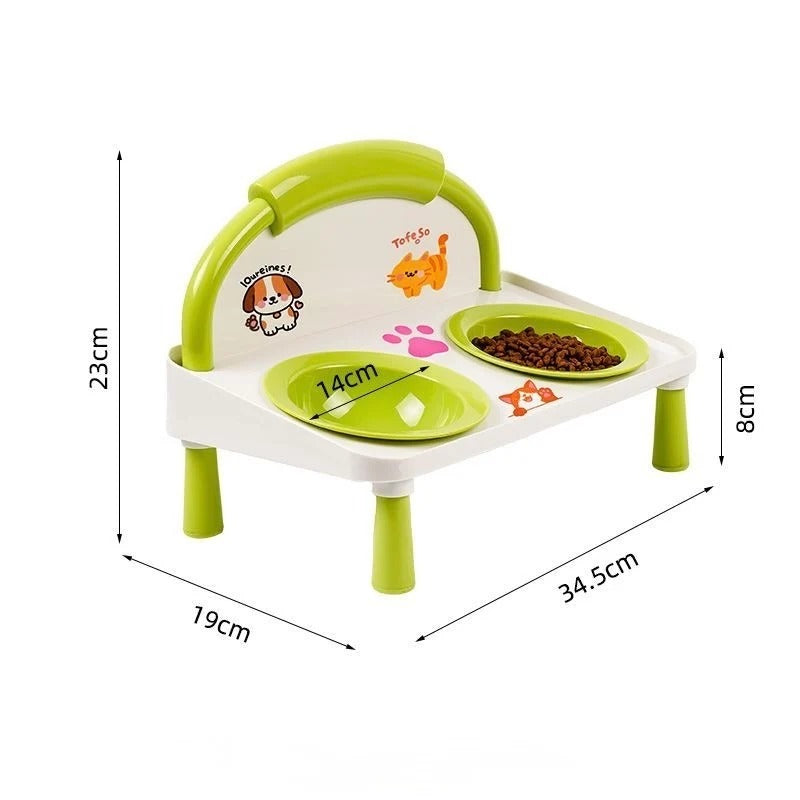 Double Bowl Pet Feeding Table