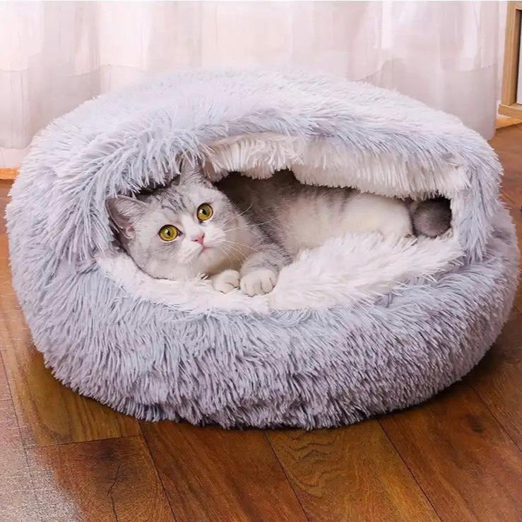 Cozy Fluffy Cat Bed