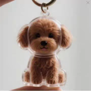 Dog Hair Storage Keychain
