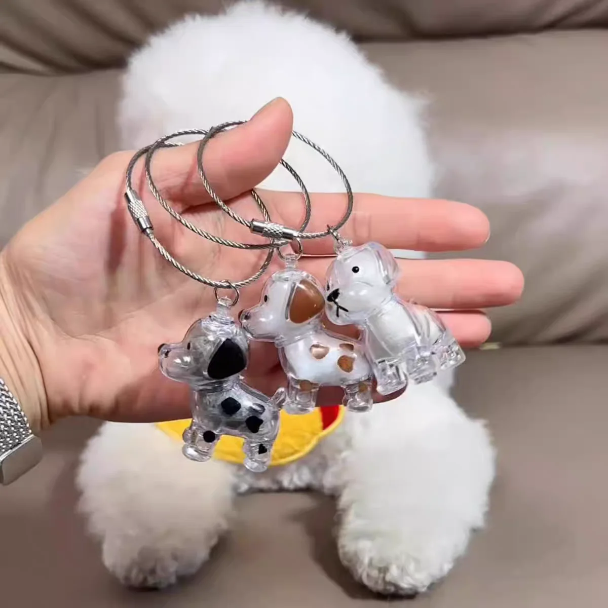 Dog Hair Storage Keychain