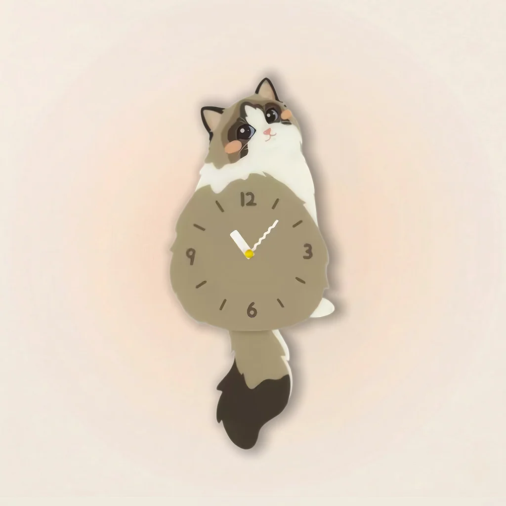 Ragdoll Cat Wall Clock