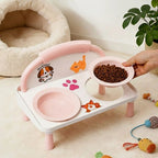 Double Bowl Pet Feeding Table