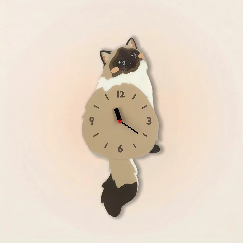 Ragdoll Cat Wall Clock