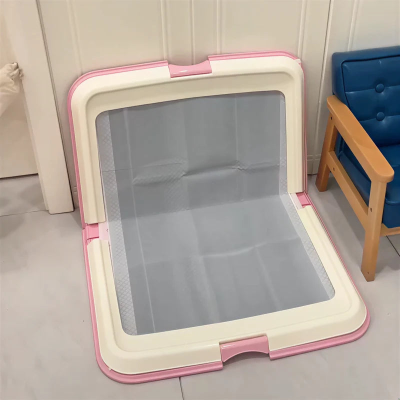 Foldable Dog Toilet Tray + Pads